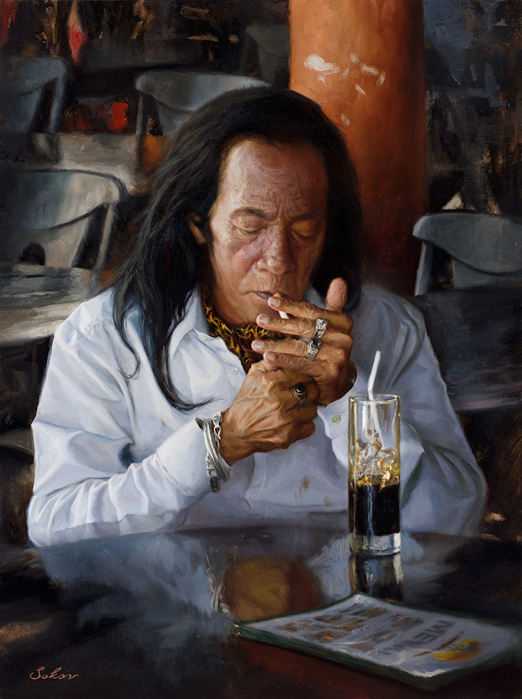 油彩 【ジャック・ソコル（J・Sokol）】仏人画家「Vendéeの村」F10号 油彩 【ジャック・ソコル（J・Sokol）】仏人画家「Vendéeの村」F10号