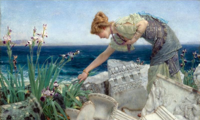 Among the Ruins by Lawrence Alma-Tadema - Art Renewal Center