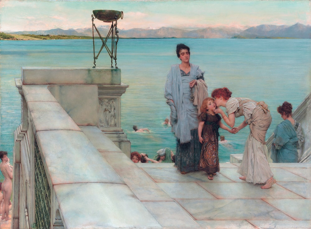 A Kiss by Lawrence Alma-Tadema