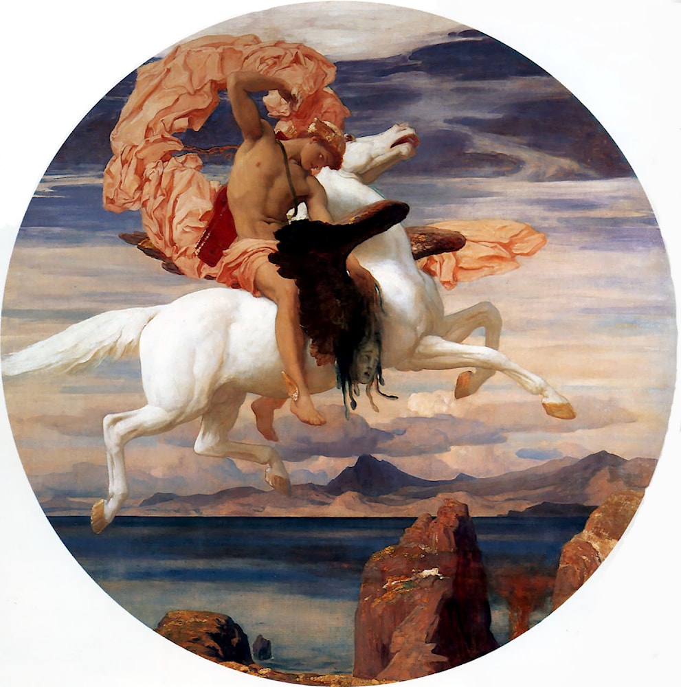Impression artistique avec l'œuvre « Frederick Lord Leighton. Idylle » de l'artiste likiska