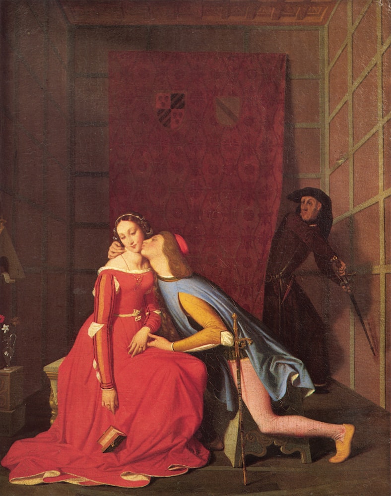 Paolo and Francesca by Jean Auguste Dominique Ingres