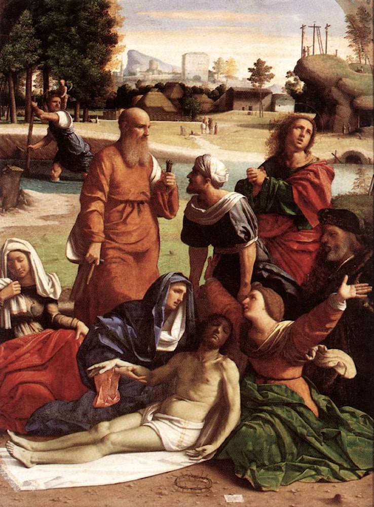 Mourning the Dead Christ by Ortolano - Art Renewal Center