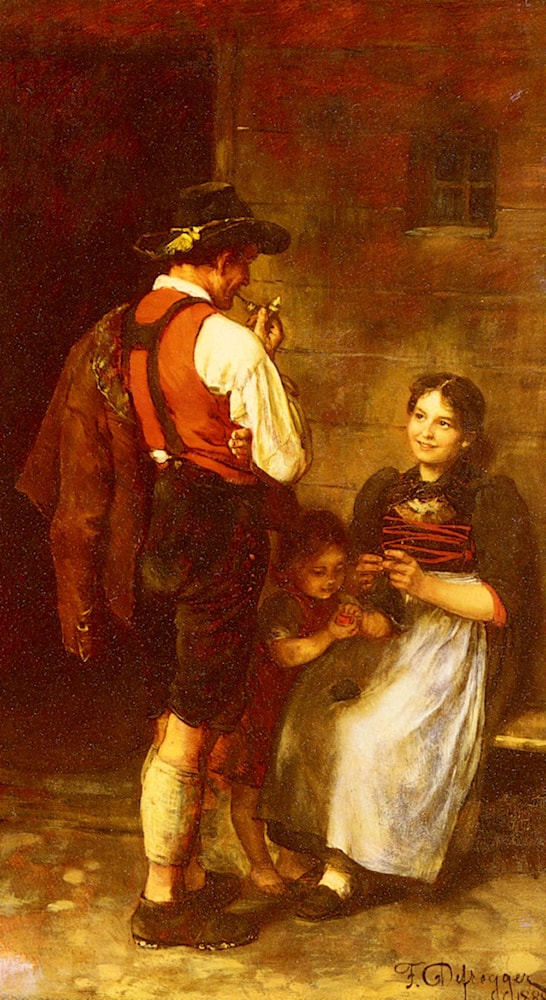 The Happy Family by Franz Von Defregger