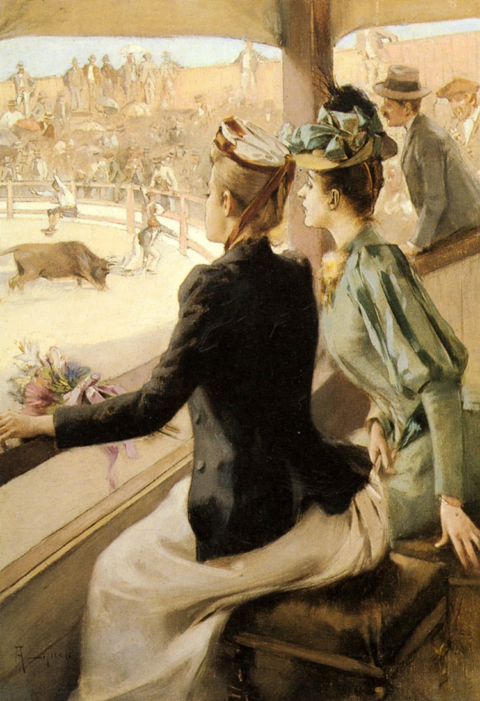 At the Bullfight by Albert Lynch