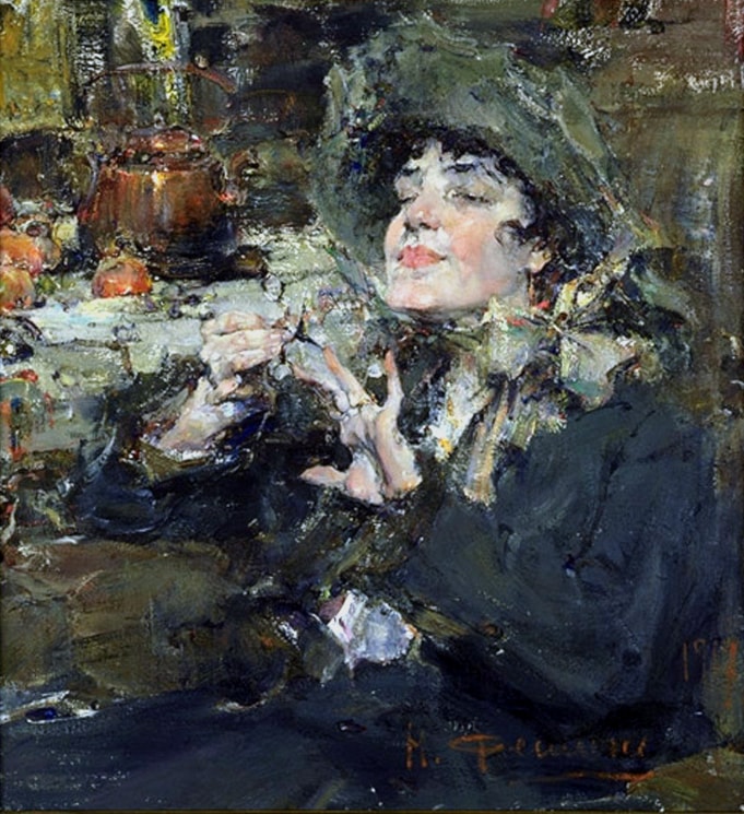 Manicure Lady by Nicolai Fechin