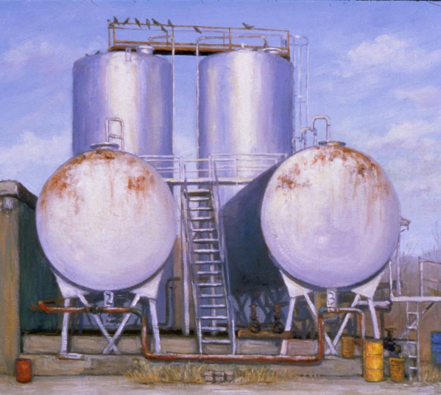 Oil Tanks, Jeffersonville, Vermont by Valeri Larko Art Renewal Center