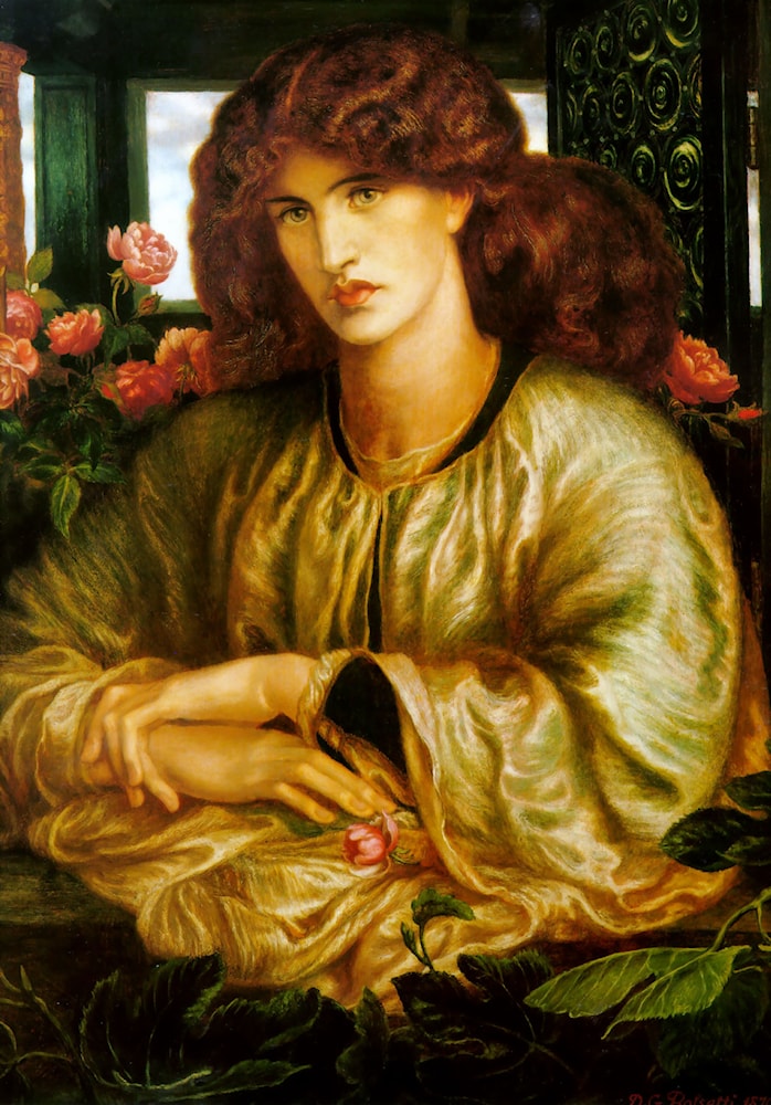 絵画 Festa della donna La Donna della Finestra by Dante Gabriel Rossetti - Art Renewal Center