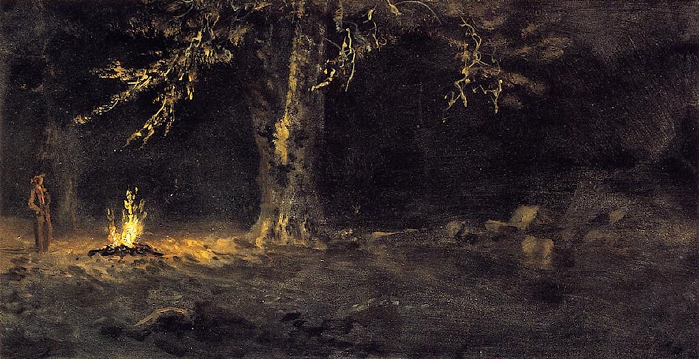 Campfire, Yosemite Valley by Albert Bierstadt Art Renewal Center