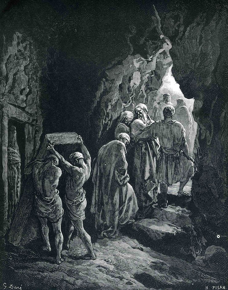 The Burial of Sarah by Gustave Dore - Art Renewal Center