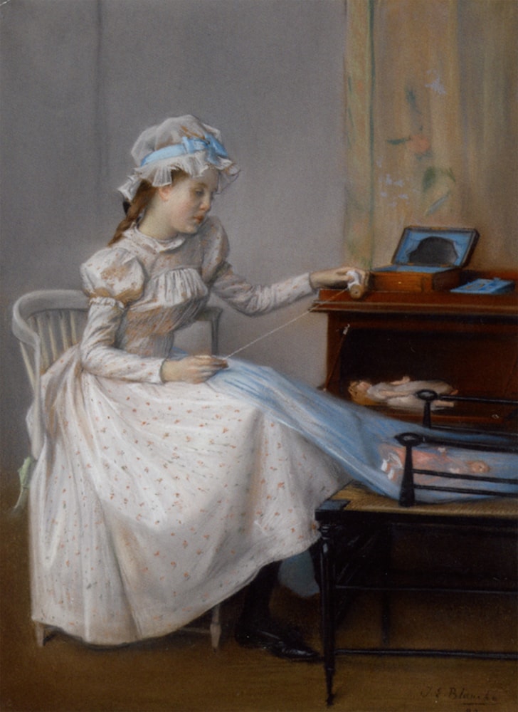 Fillette A La Bobine De Fil By Jacques Emile Blanche Art Renewal Center