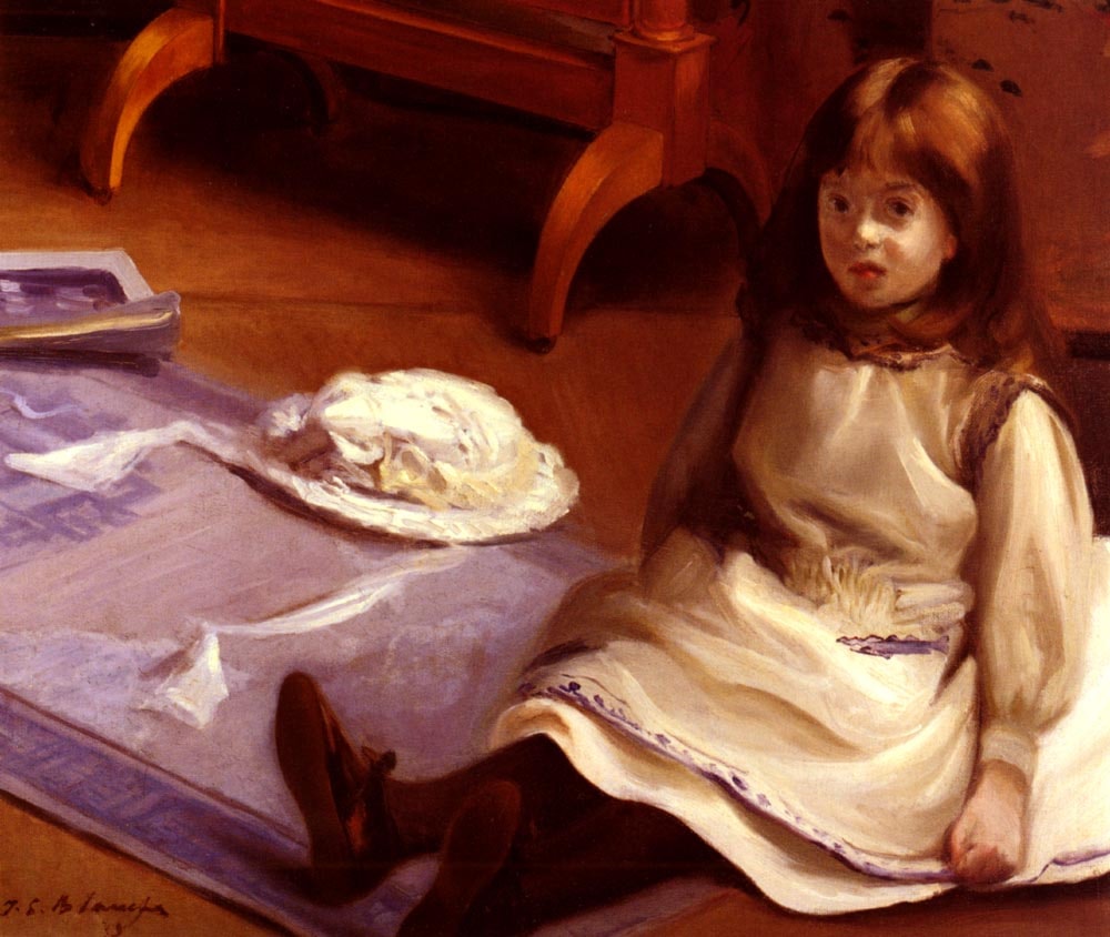 Lucie Dans L'Atelier by Jacques Emile Blanche