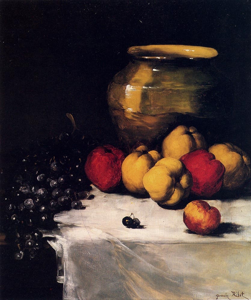 Nature Morte Aux Fruits by Germain Theodure Clement Ribot - Art