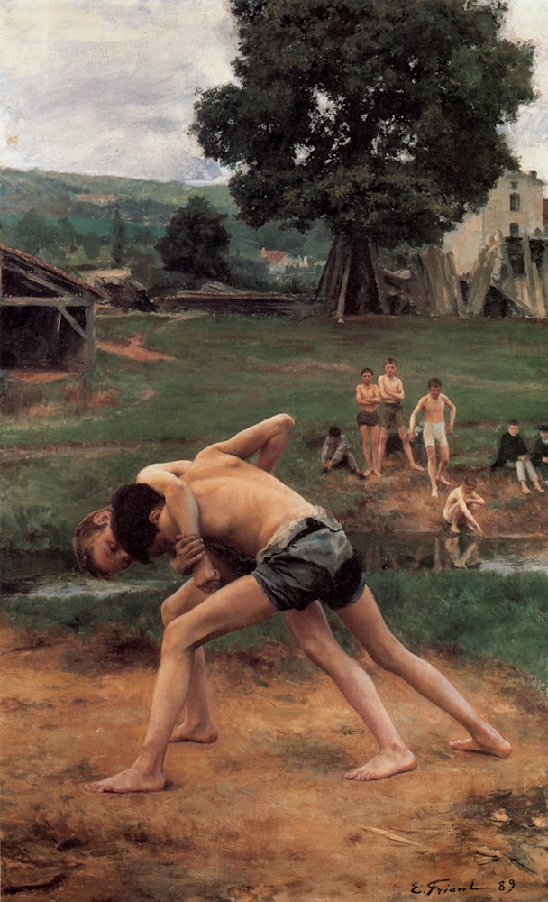 La Lutte (Wrestling) by Émile Friant