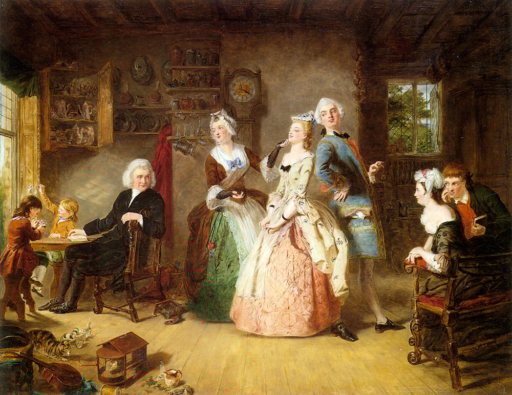 Measuring Heights by William Powell Frith