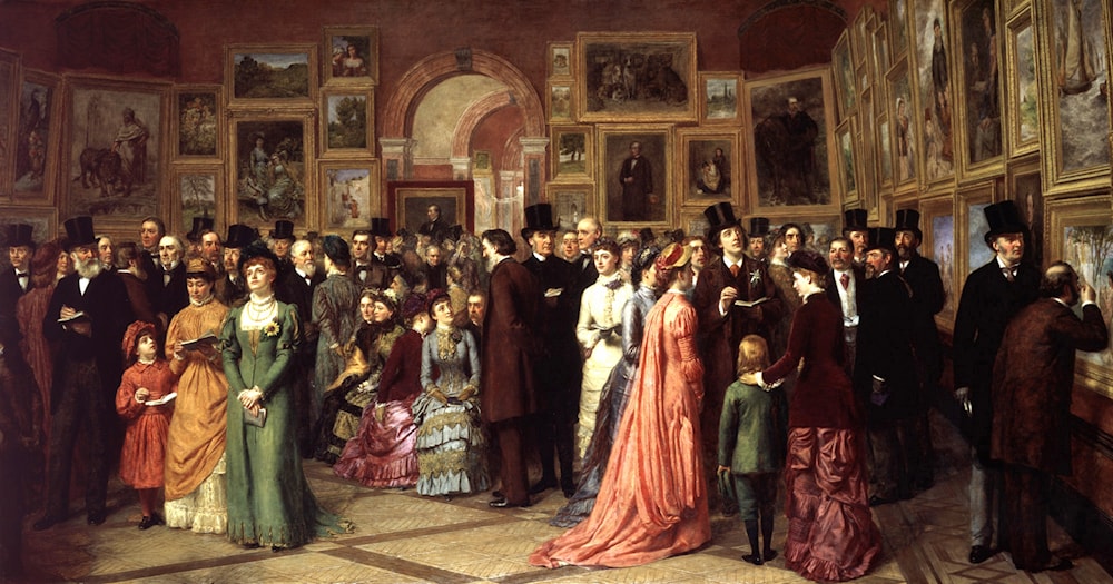 A Private View at the Royal Academy by William Powell Frith
