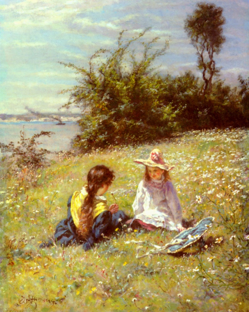 ジーン・ヘンリー Jean Henry「自画像」油彩 12号 大作 Study of a Countryman Reading - William Henry Hunt as art print or