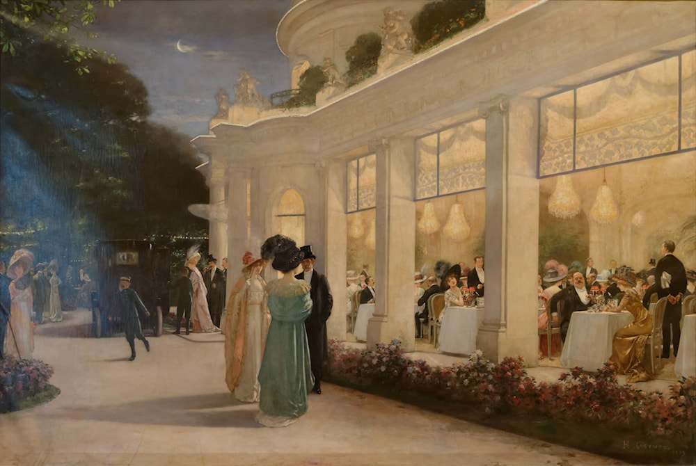 Henri Gervex、Ballerine lisant Figaro Ballerina Reading Le Figaro