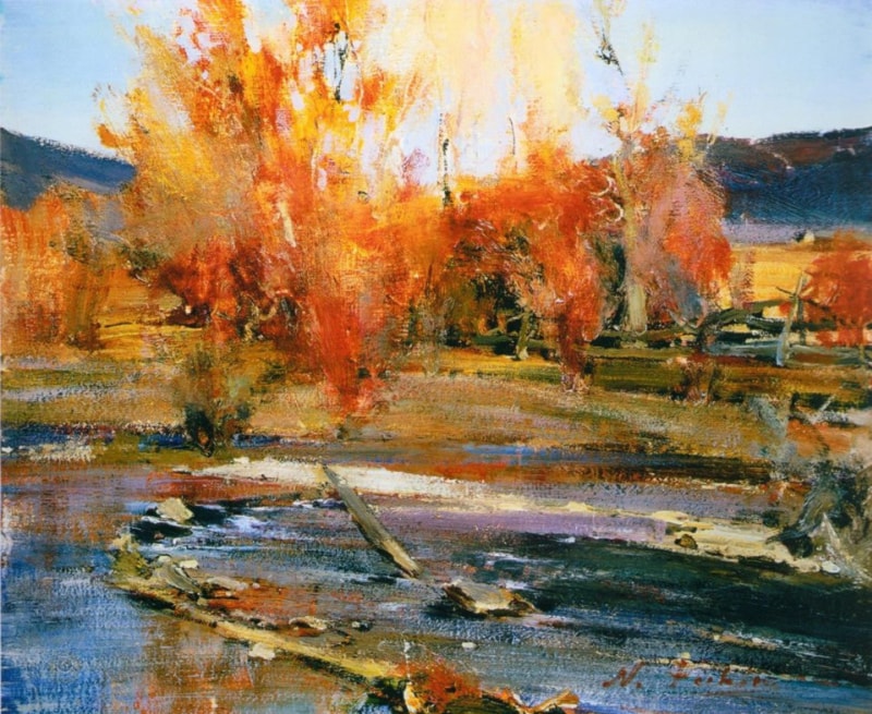 Landscape. New Mexico by Nicolai Fechin - Art Renewal Center