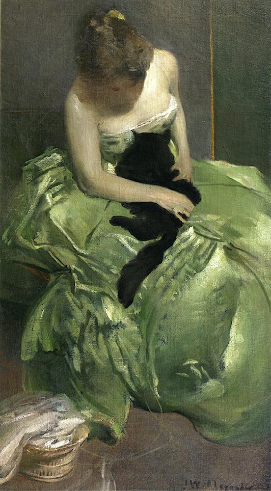 The Green Dress by John White Alexander - Art Renewal Center The Green Dress by John White Alexander - Art Renewal Center