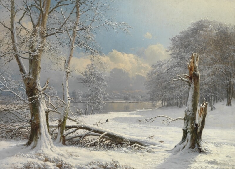 林祐介写真集　PicturesqueWinterLandscape•KARHU Winter landscape at a forest lake by Anders Anderson-Lundby - Art