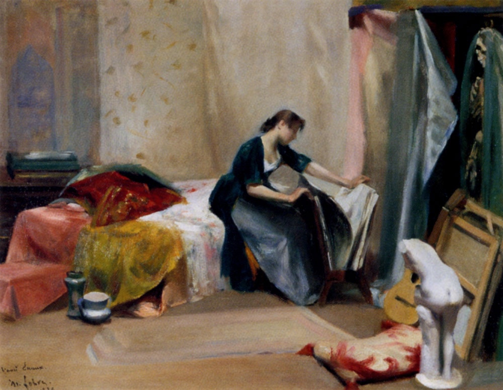 Le Modele Dans L'Atelier by Maurice Lobre