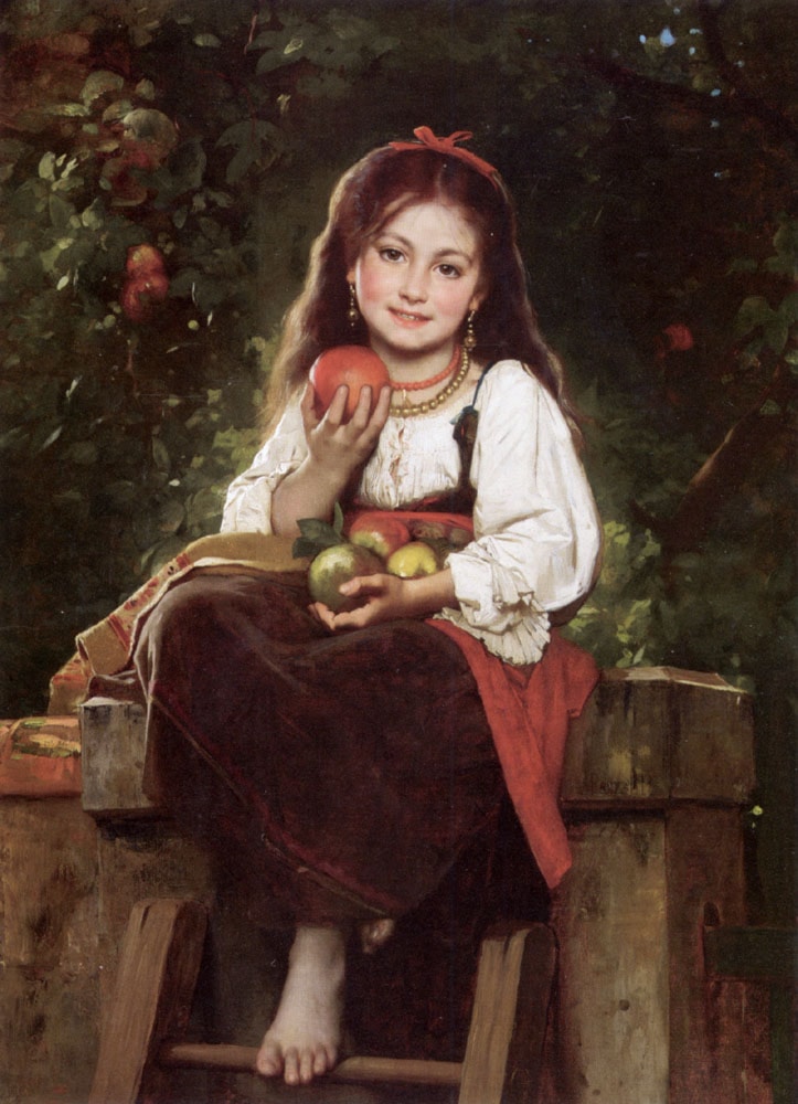 The Apple Picker by L&eacute;on Bazile Perrault