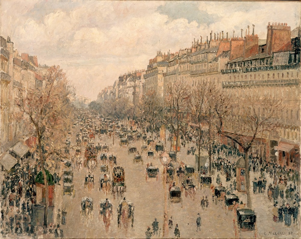 Camille Pissarro、海外版超希少レゾネ、新品額装付 Museum Barberini | Camille Pissarro: The Louvre, Morning, Spring