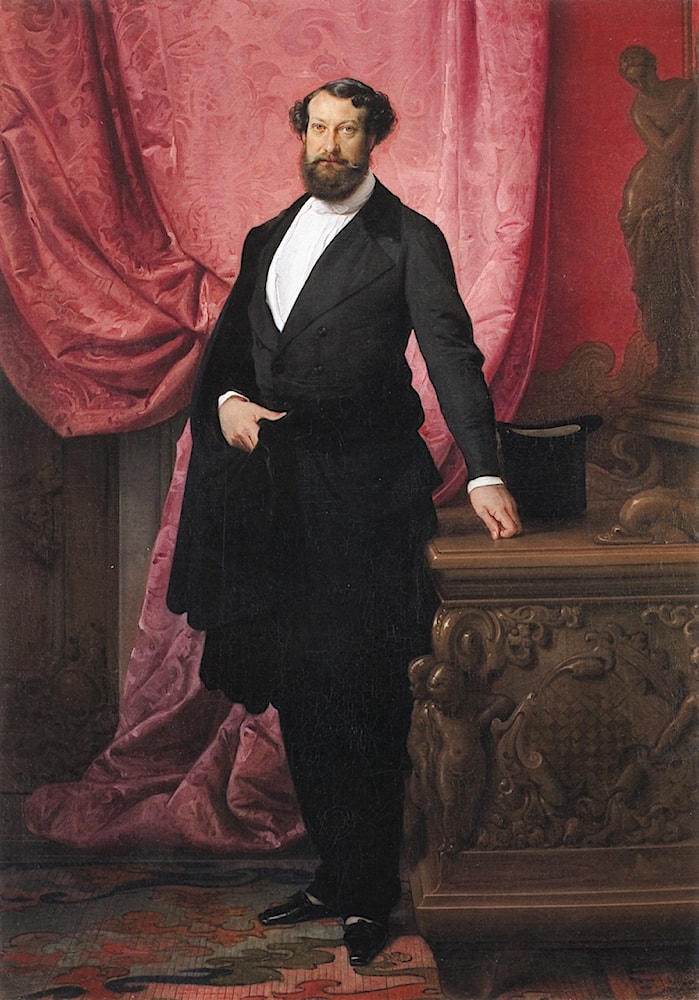Portrait of Prince Emilio Barbiano Belgiojoso d'Este by Francesco Hayez