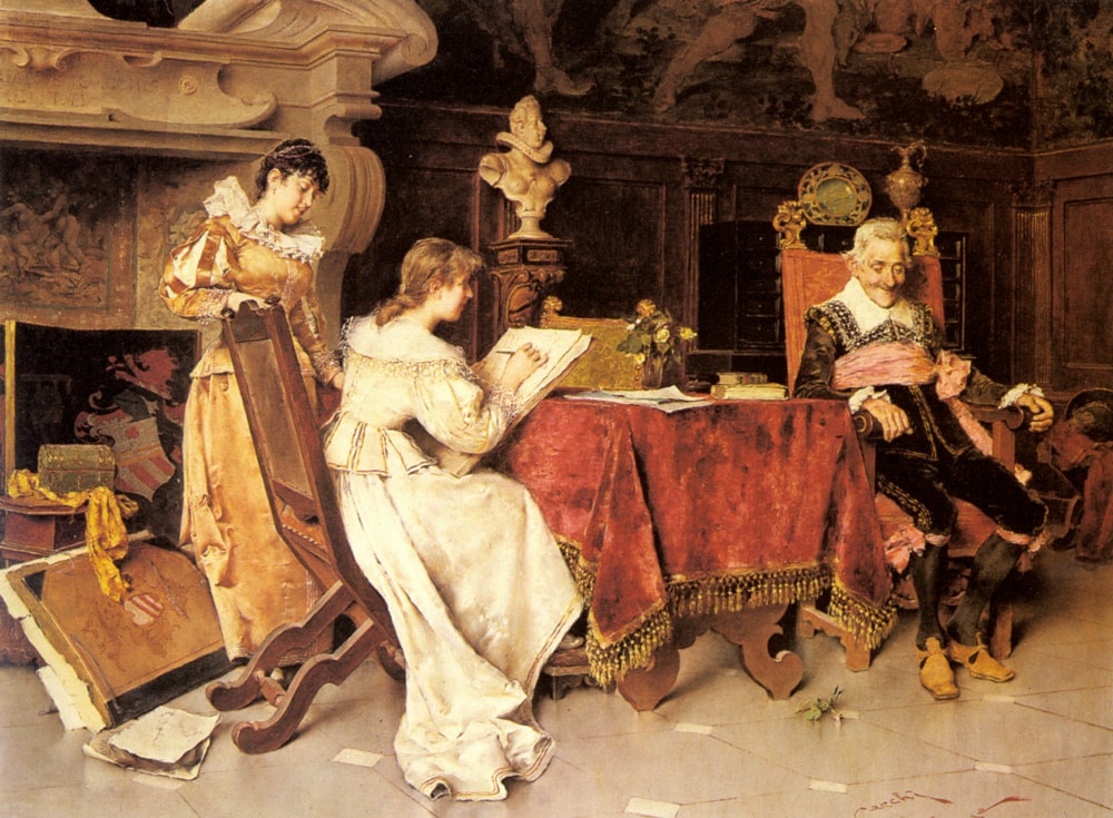 The Art Lesson by Adriano Cecchi