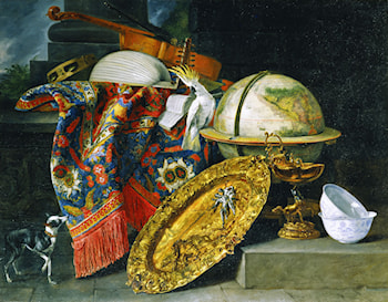 Still Life with Globe and Cockatoo