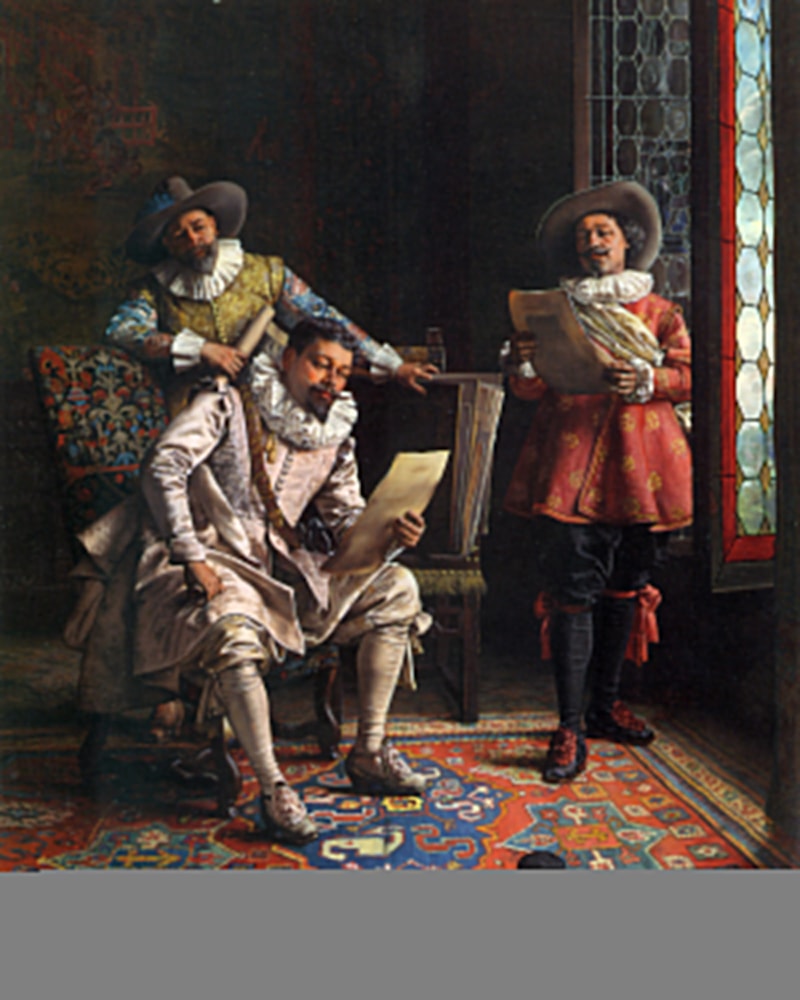 The Connoisseurs by Adolphe Alexandre Lesrel