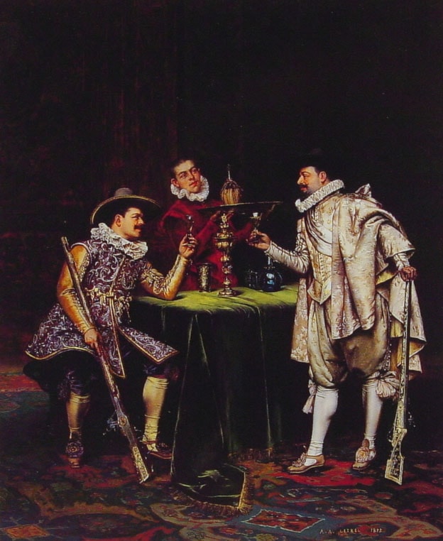 The Toast by Adolphe Alexandre Lesrel