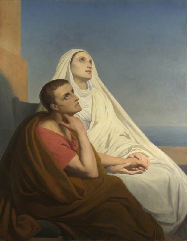 Saint Augustin et sa Mere Monique by Ary Scheffer 2 images Art Renewal Center
