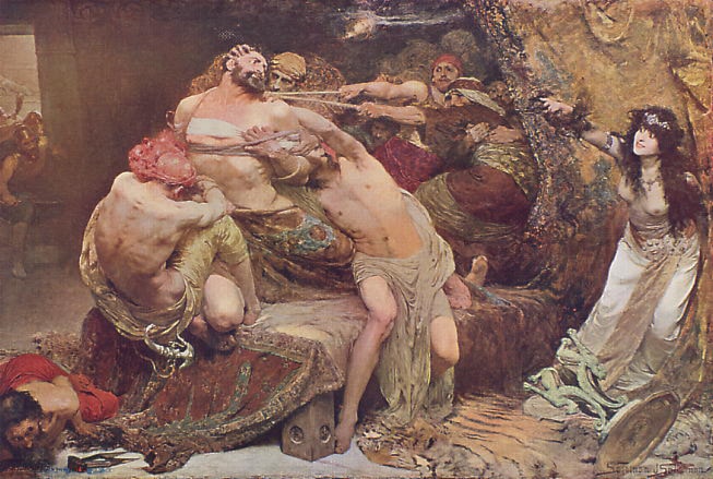 Samson and Delilah by Solomon Joseph Solomon - Art Renewal Center
