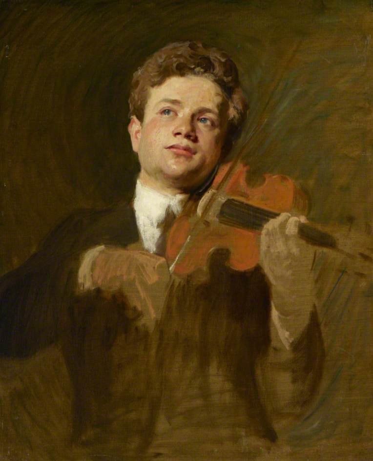 Mischa Elman (18911967), Playing the Violin by Solomon Joseph Solomon Art Renewal Center