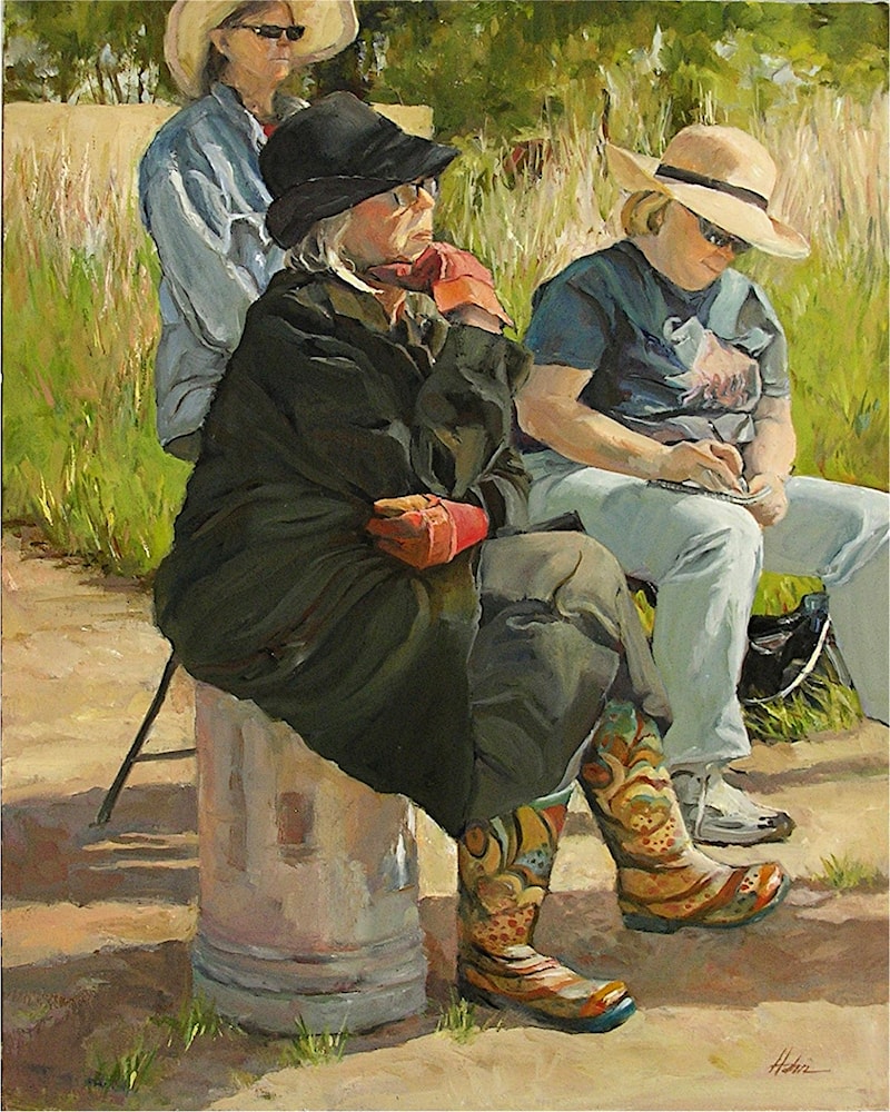 Colorful Kickers by Elaine Hahn - Art Renewal Center