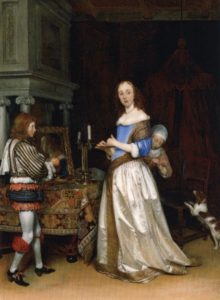 A Lady at Her Toilet by Gerard ter Borch