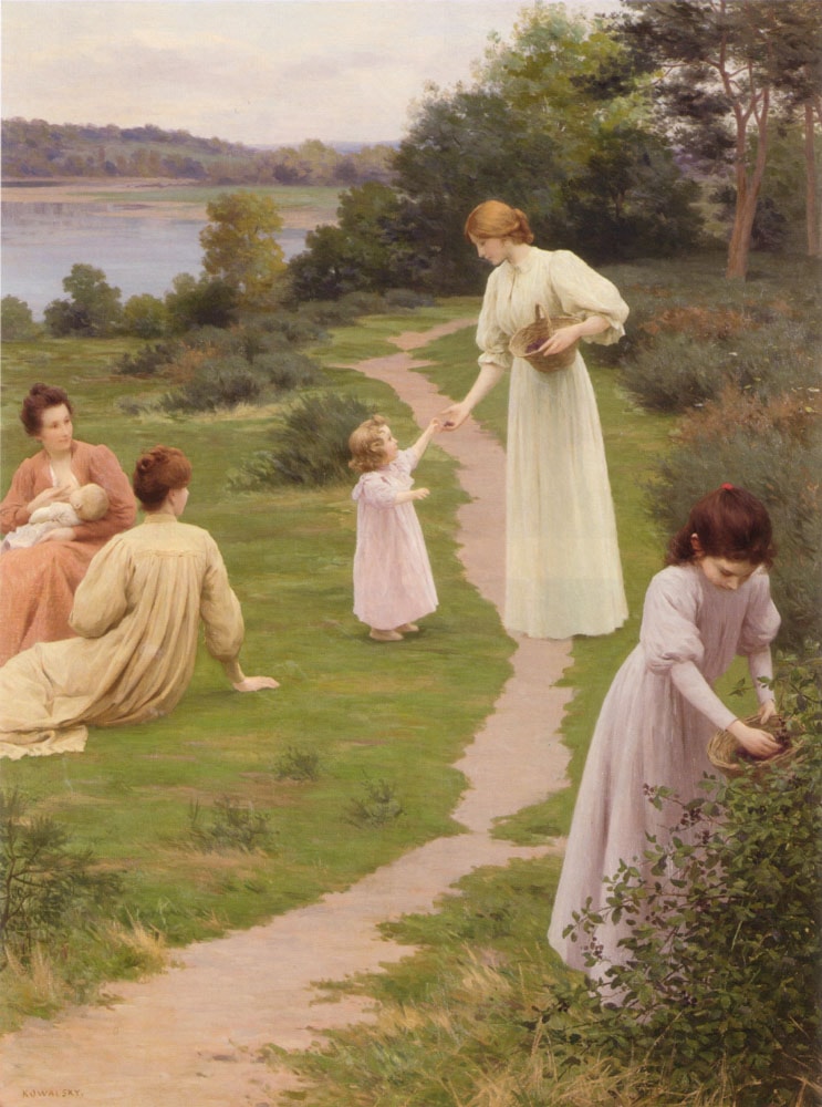Berry Picking by Leopold Franz Kowalski