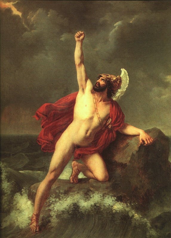 Death of Ajax by Henri Auguste Calixte Cesar Serrur - Art Renewal Center