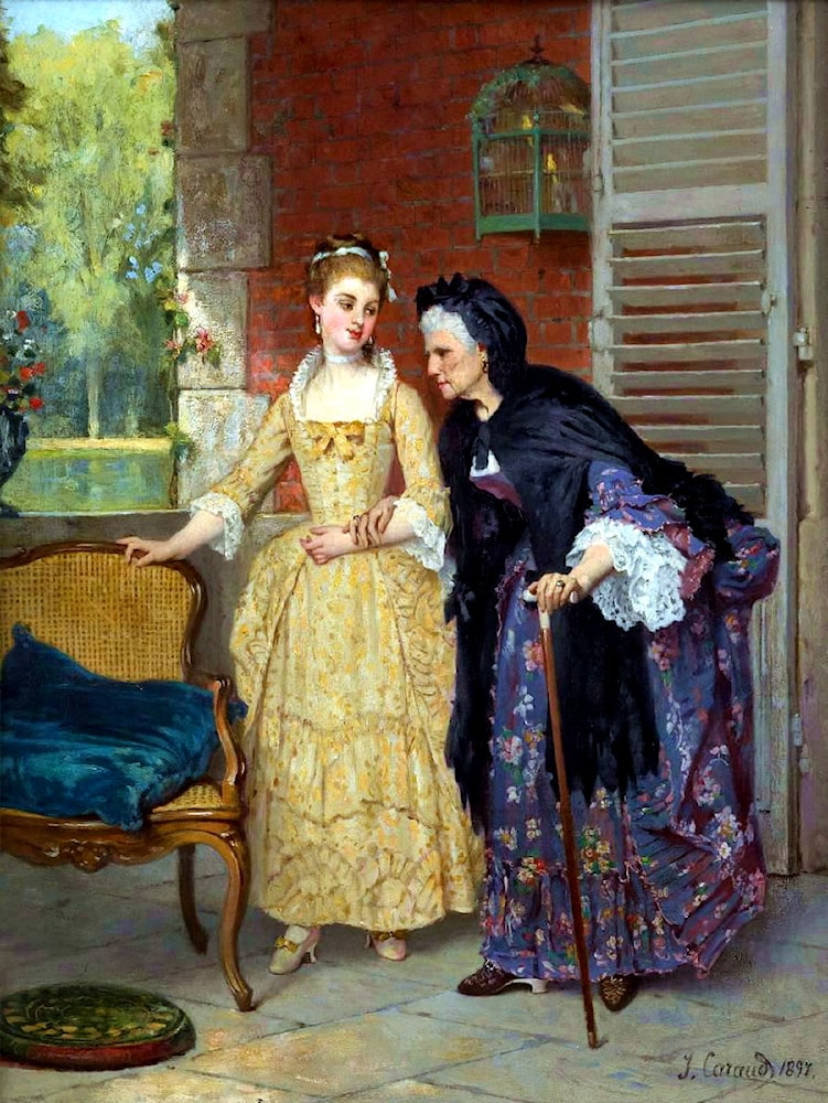 Madame de Lamballe reading to Marie Antoinette and her Daughter