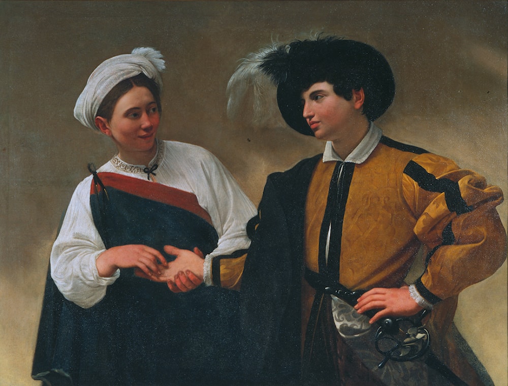 The Fortune Teller by Caravaggio 2 images Art Renewal