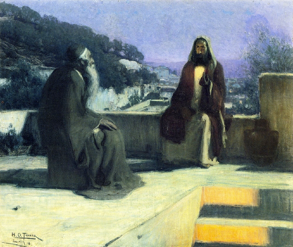 Nicodemus Visiting Jesus by Henry Ossawa Tanner - Art Renewal Center