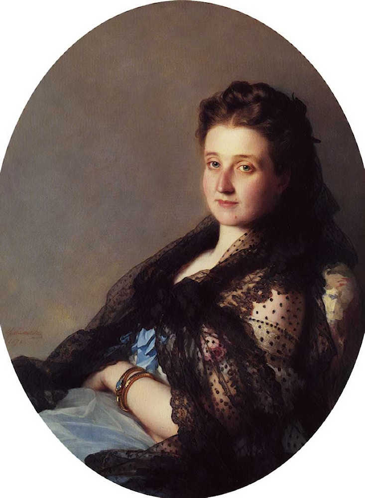 Portrait of a Lady by Franz Xavier Winterhalter - Art Renewal Center