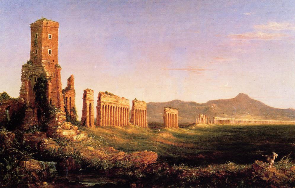 Thomas Cole Ruine Order Poster - Art Renewal Center