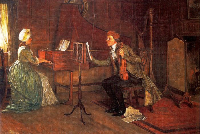 A Difficult Duet by Francis Davis Millet