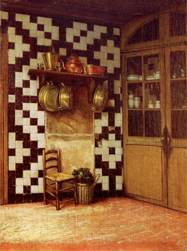 Flemish Kitchen by Francis Davis Millet