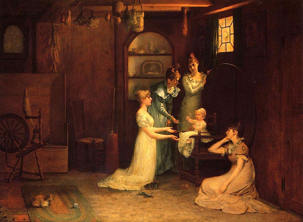 Playing with Baby by Francis Davis Millet