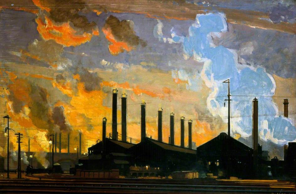 British Industries Steel (London, Midland and Scottish Railway poster