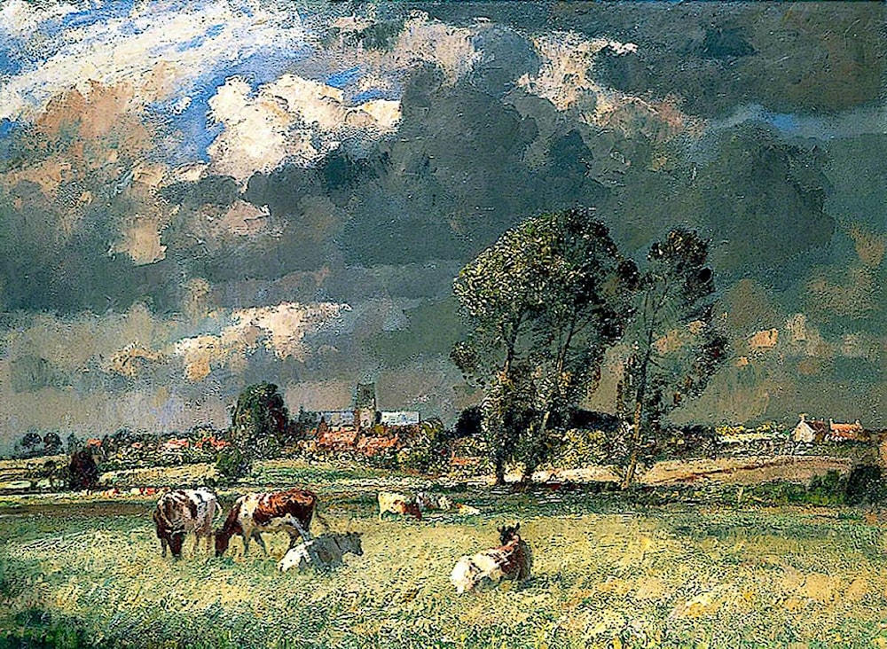 A Norfolk Village, Aldeby by Edward Seago Art Renewal Center