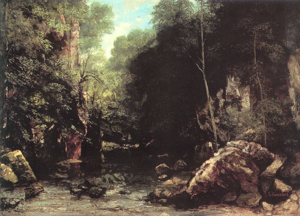 The Shaded Stream by Gustave Courbet